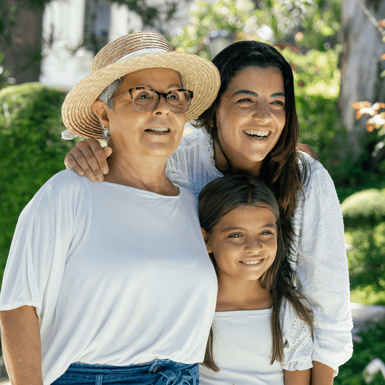 Three generations of family together